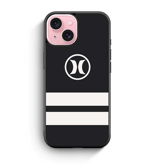 Hurley White Strip iPhone 15 Case