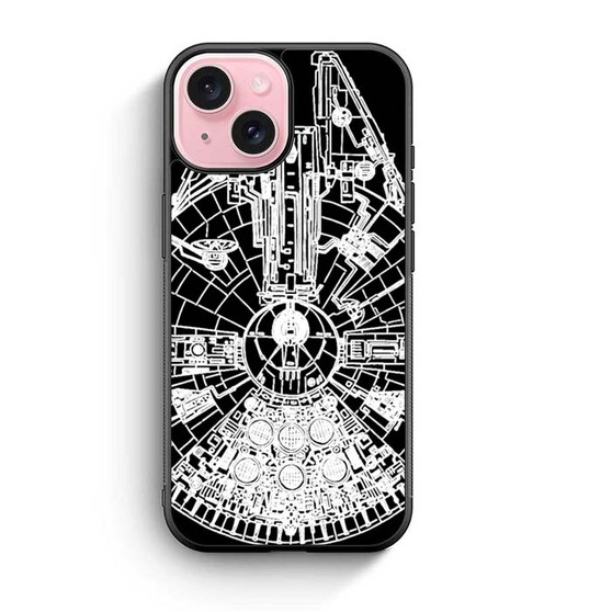 millennium falcon disney iPhone 15 Case