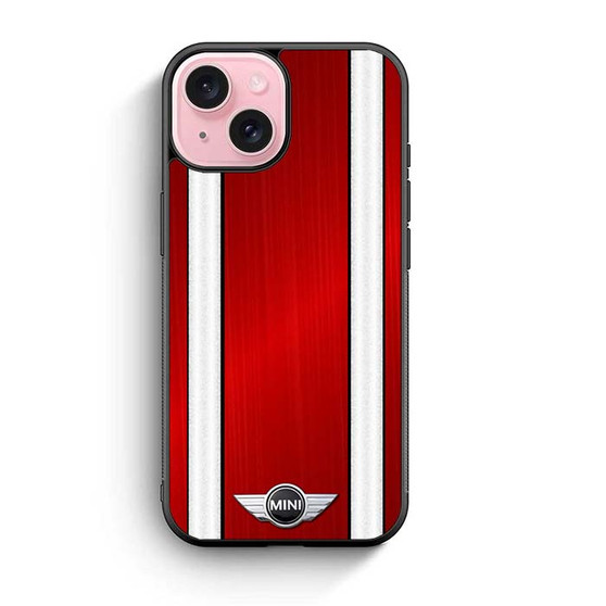 Mini Cooper Red Polished iPhone 15 Case