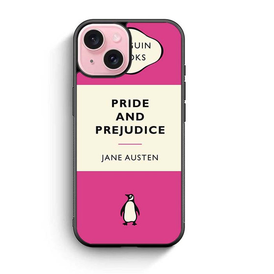 pride and prejudice penguin Book pink iPhone 15 Case