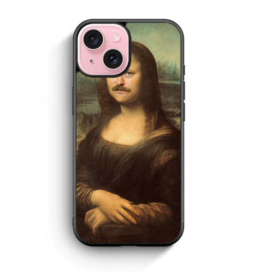 ron swanson monalisa iPhone 15 Case