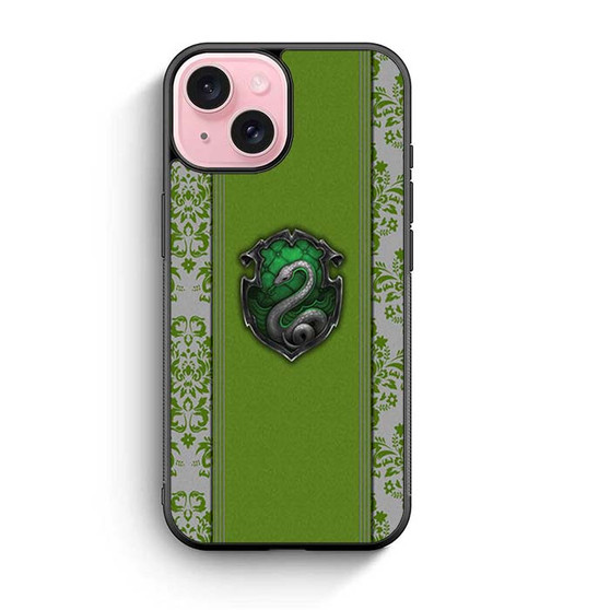Slytherin Hogwarts iPhone 15 Case