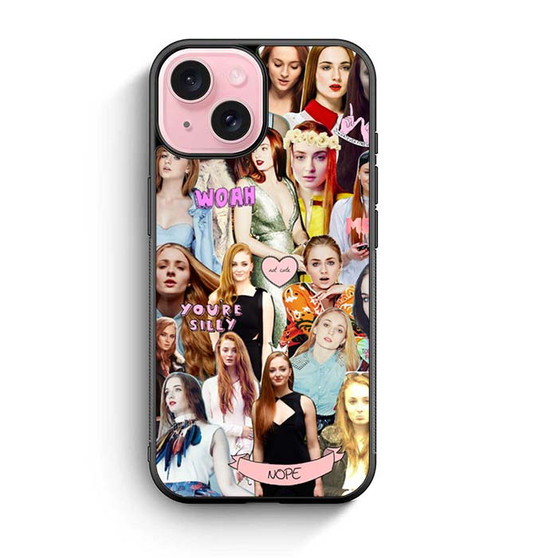 sophie turner collage iPhone 15 Case