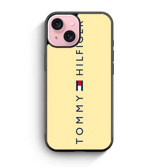 Tommy Hilfiger Cream iPhone 15 Case