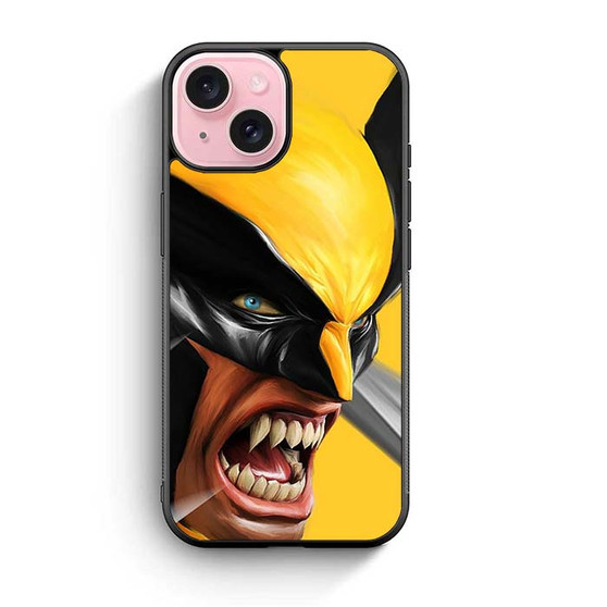 Wolverine Yellow Custom iPhone 15 Case