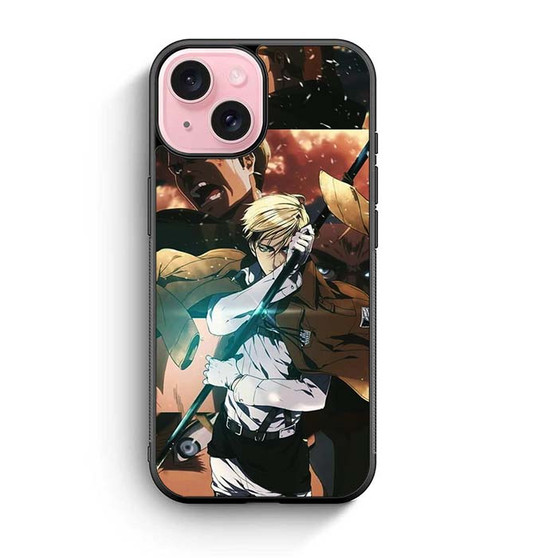 Attack on Titan Erwin Smith iPhone 15 Case