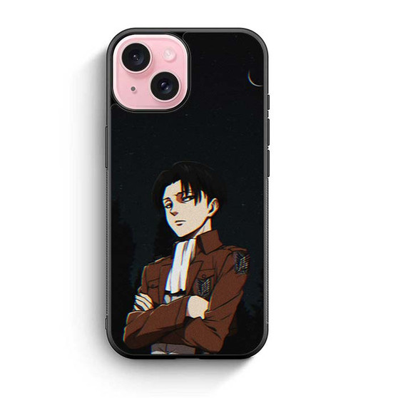 Attack OnTitan Levi At Night iPhone 15 Case