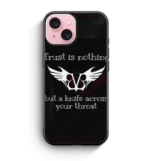 Black Veil Brides Quotes iPhone 15 Case