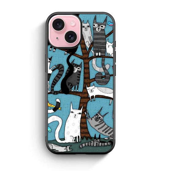 Cat Tree iPhone 15 Case