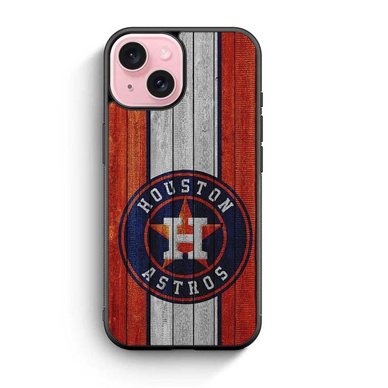Huston Astros In Wood Art iPhone 15 Case