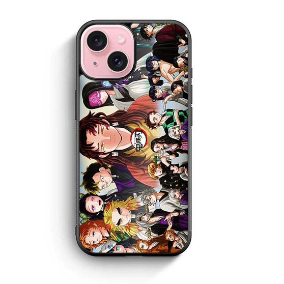 Demon Slayer All Characters iPhone 15 Case