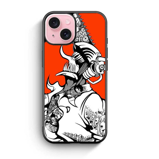 Denji In Red Art iPhone 15 Case
