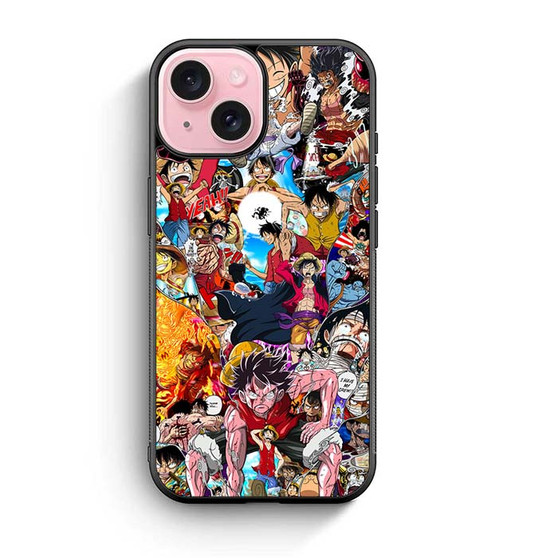 One Piece Luffy Collages 1 iPhone 15 Case