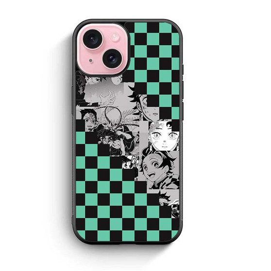 Tanjiro Kimetsu No Yaiba Manga iPhone 15 Case