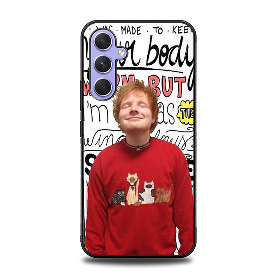 Ed Sheeran Lyrics Samsung Galaxy A54 5G Case