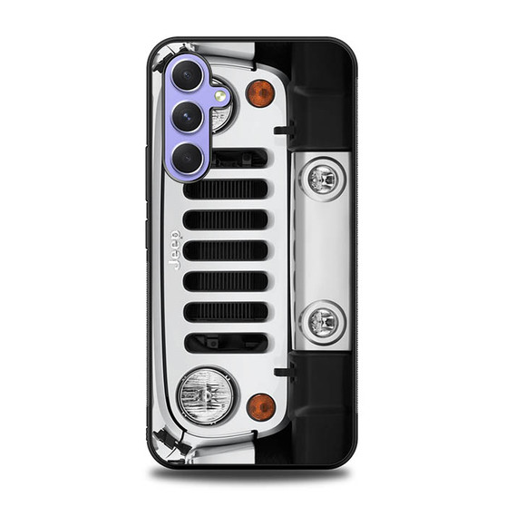 Jeep Wrangler White Samsung Galaxy A54 5G Case