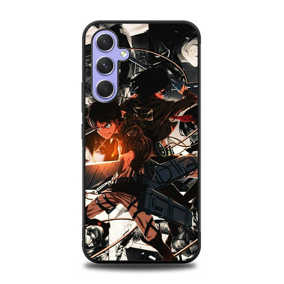 Attack on Titan Eren and Mikasa Samsung Galaxy A54 5G Case
