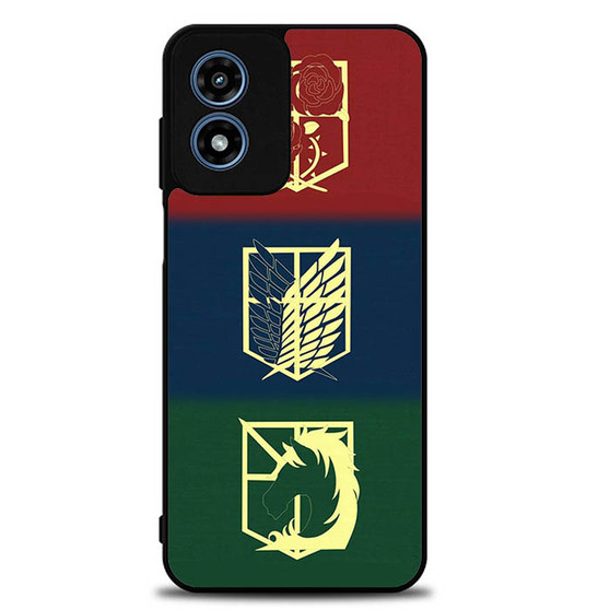 Attack on Titan logos Motorola Moto G Play 2024 Case