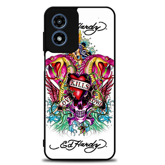 ed hardy kills love slowly Motorola Moto G Play 2024 Case