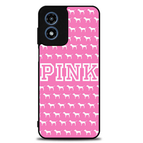 Pink Dog Victoria's secret Motorola Moto G Play 2024 Case