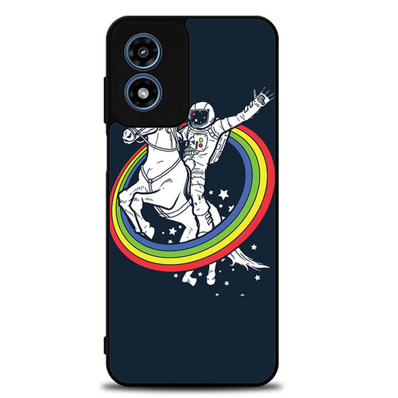 rainbow unicorn Motorola Moto G Play 2024 Case