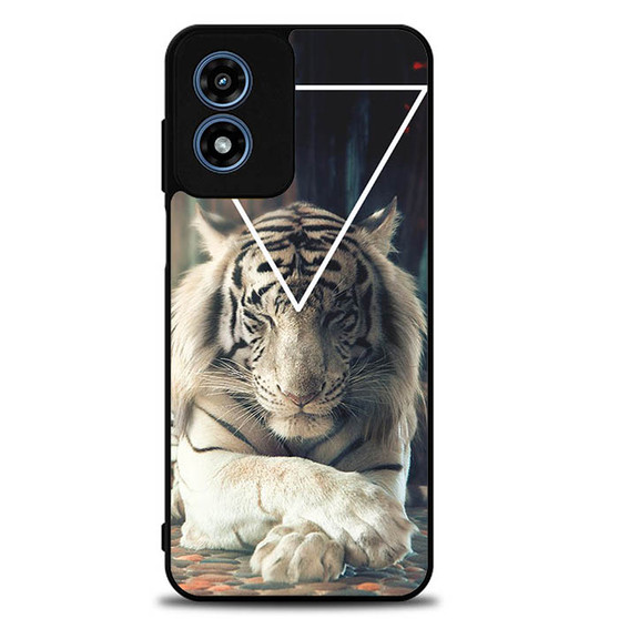 White Tiger Motorola Moto G Play 2024 Case