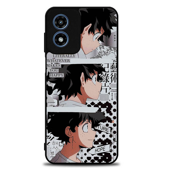 My Hero Academia Deku's Quotes Motorola Moto G Play 2024 Case