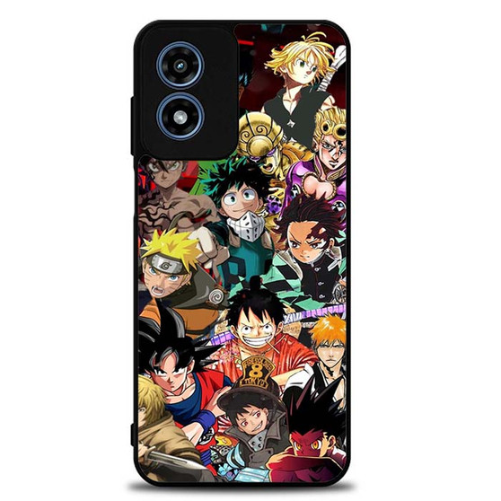 Favorite anime collage Motorola Moto G Play 2024 Case