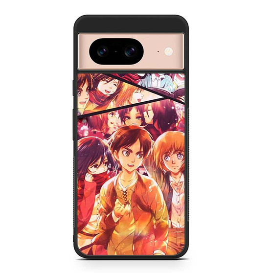 Attack on Titan Eren Mikasa & Armin Google Pixel 8 | Pixel 8 Pro Case