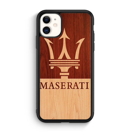 maserati wood iPhone 11 Case