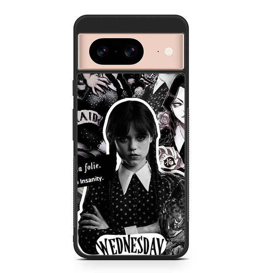 Wednesday The Addams Familly Collage Google Pixel 8 | Pixel 8 Pro Case