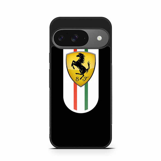 Ferrari Black Logo Google Pixel 9 Case