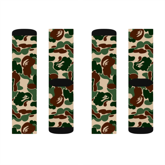 Bape Camo premium unisex adult socks