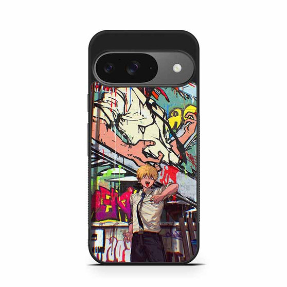 Denji in Gravity Google Pixel 9 Case