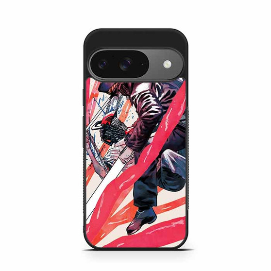 Denji VS Katana Man Cover Google Pixel 9 Case