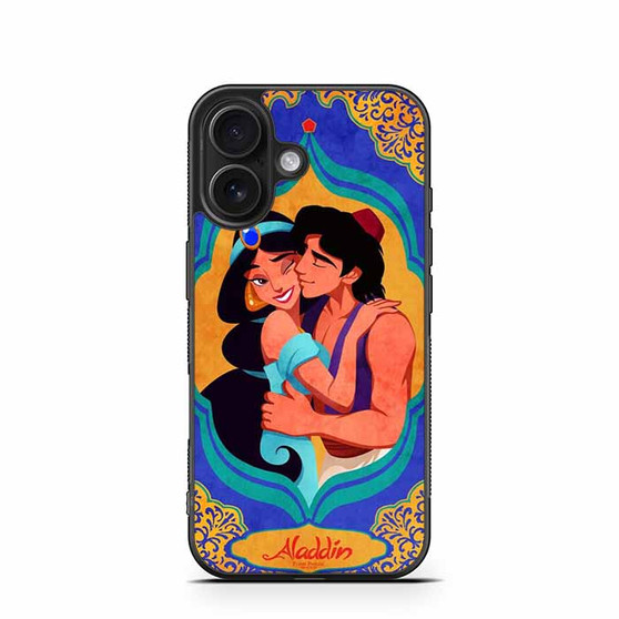 Aladdin And Jasmine Hugging iPhone 16 Case