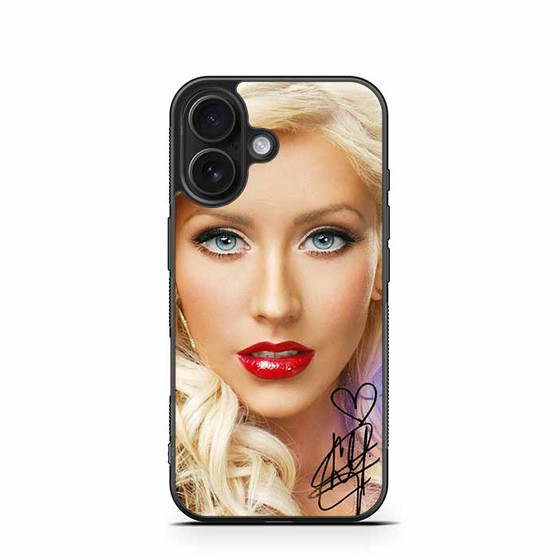 Christina Aguilera Red Lips iPhone 16 Case