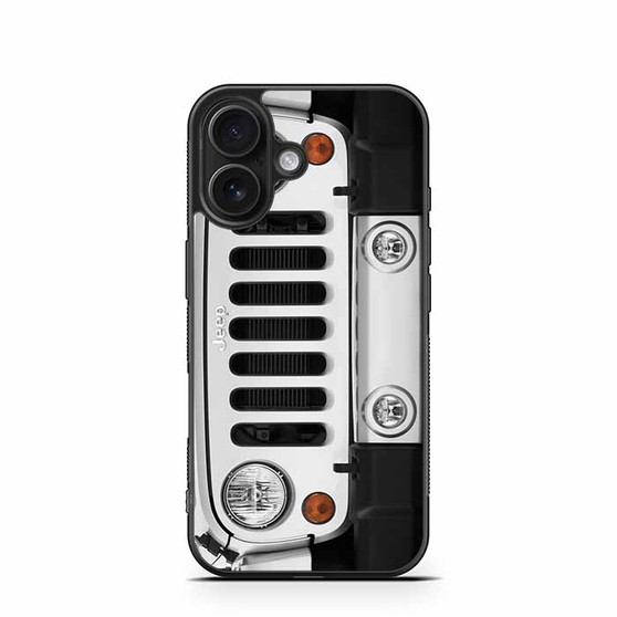 Jeep Wrangler White iPhone 16 Case