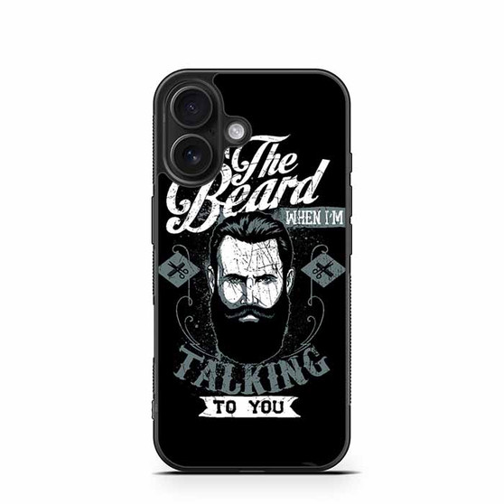 Look me in the beard iPhone 16 Case