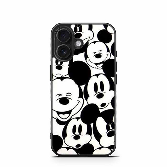 Mickey Mouse Face Collage iPhone 16 Case