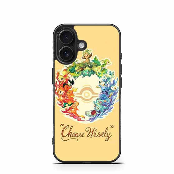 Pokemon Choose wisely iPhone 16 Case