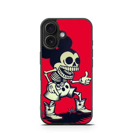 shia labeouf Mickey Mouse Rock Skull iPhone 16 Case