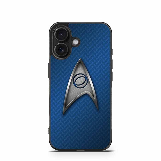 Star Trek Logo Blue Metal iPhone 16 Case