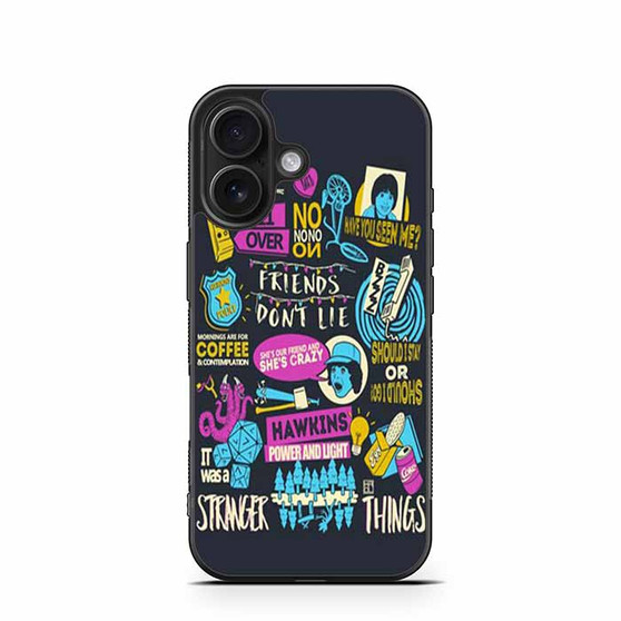 Stranger Things Collage iPhone 16 Case