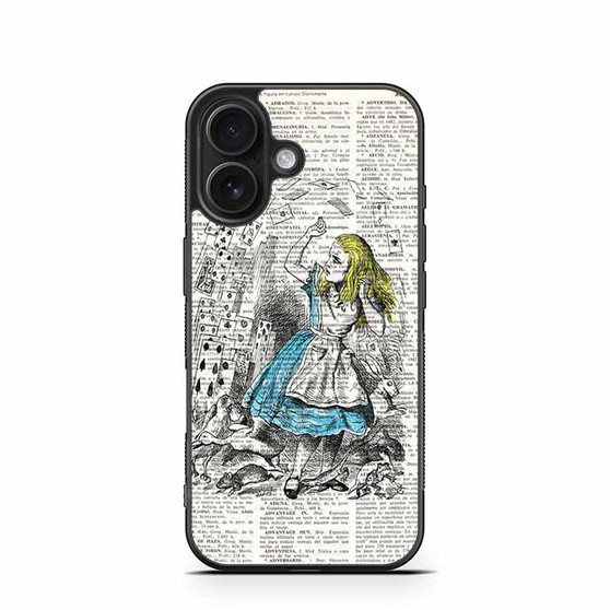 vintage book alice iPhone 16 Case