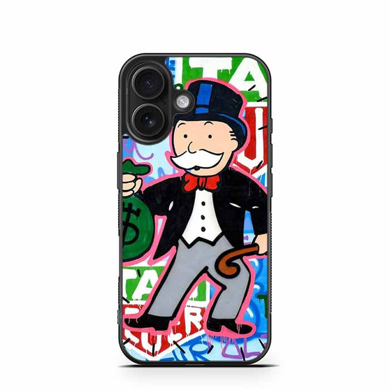 Alec Monopoly Wall Street 1 iPhone 16 Case