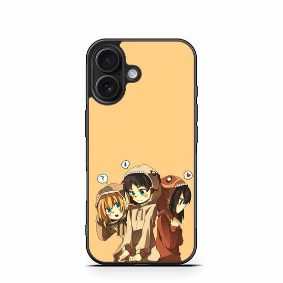 Attack On Titan Chibi iPhone 16 Case