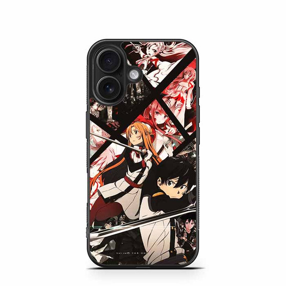 Sword Art Online Kirito & Asuna In Comic Art iPhone 16 Case