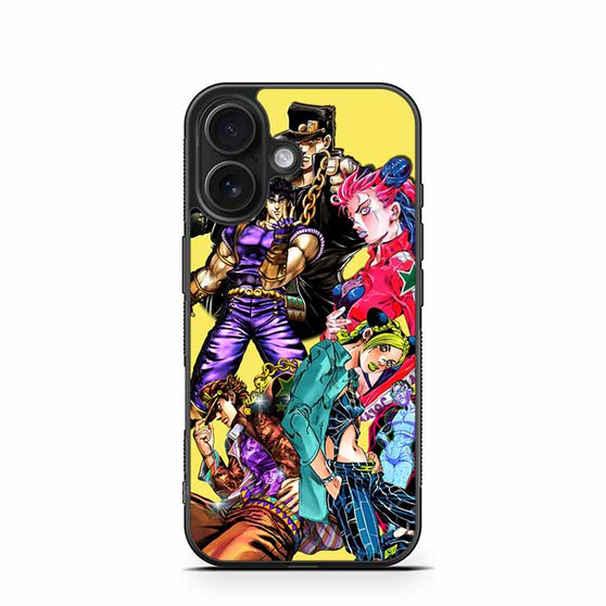 Jojo bizzare adventure Main Characters iPhone 16 Case Jojo bizzare adventure Main Characters iPhone 16 Case
