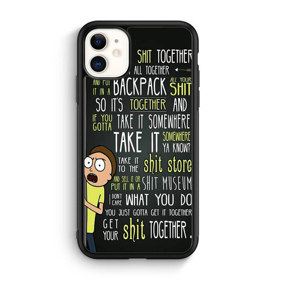 Rick And Morty Quotes iPhone 11 Case